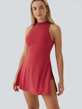 NWT- SoftlyZero™ Airy Contrast Mesh Buckle 2-in-1 Pocket Cool Touch Active Dress